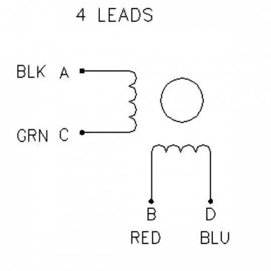 Кроковий двигун 42HM34-1334 400 кроків/об 2.8V / 1.33A / 0.21Nm
