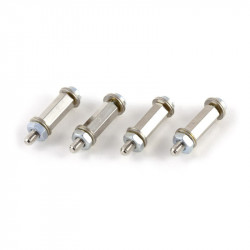 Mounting Kit Four Pack - metalowe dystanse 10 mm do Raspberry Pi + śrubki + podkładki - 4 szt.