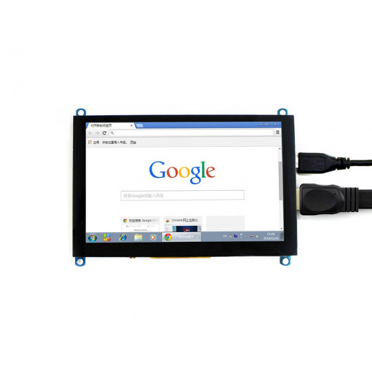 Сенсорний екран H - ємнісний РК-TFT 5'' 800x480px HDMI + USB для Raspberry Pi - Waveshare 14300