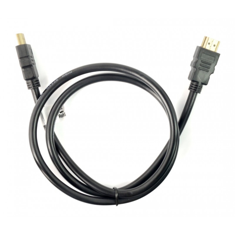 Przewód HDMI Lanberg klasa 1.4 - czarny - dł. 1m