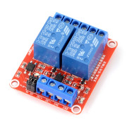 Dwukanałowy moduł przekaźników H/L z izolacją optoelektroniczną 5V 10A/125VAC