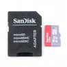 Karta pamięci SanDisk Ultra 653x microSD 16GB 98MB/s UHS-I klasa 10 z adapterem - zdjęcie 1