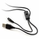 Przewód microUSB B - A z włącznikiem - 1,5m Przewód microUSB B - A z włącznikiem - 1,5m