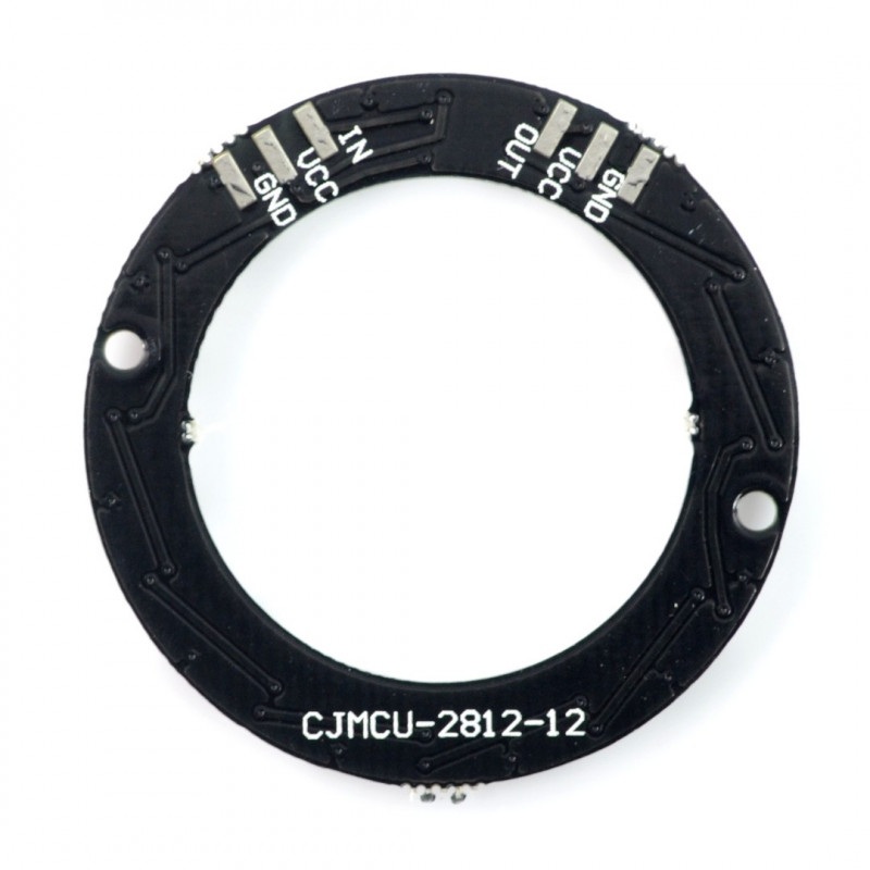 Pierścień LED RGB WS2812 5050 x 12 diod - 38mm
