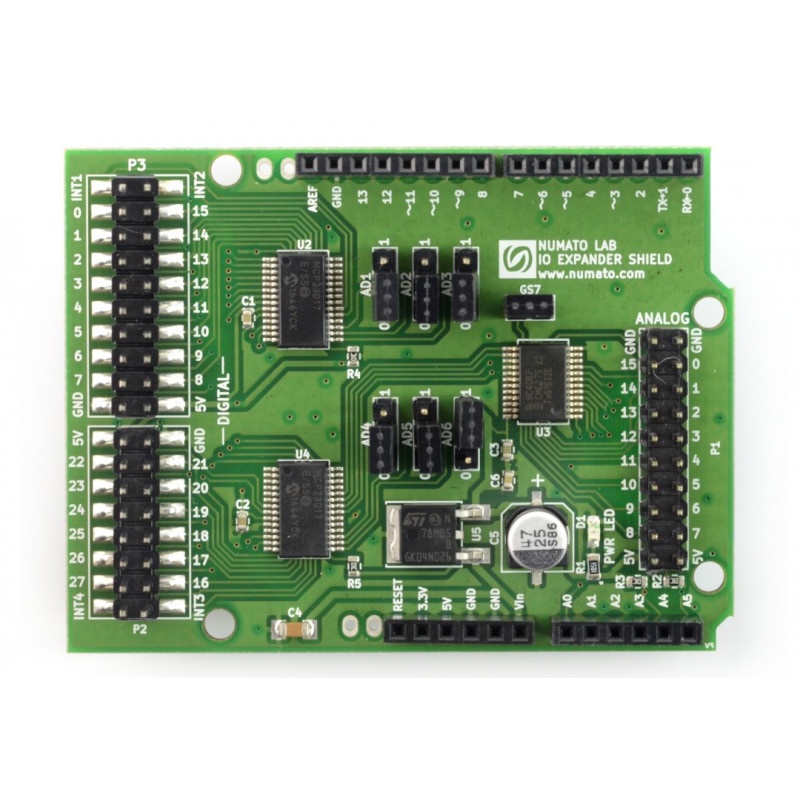 Numato Lab - Digital and Analog IO Expander Shield dla Arduino