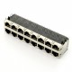 Listwa 2x8 RJ45 - ekranowana - pozłacane styki Listwa 2x8 RJ45 - ekranowana - pozłacane styki