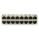 Listwa 2x8 RJ45 - ekranowana - pozłacane styki Listwa 2x8 RJ45 - ekranowana - pozłacane styki