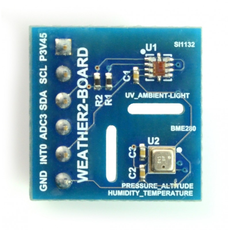 Weather Board 2 - czujnik temperatury, wilgotności, ciśnienia, światła i UV
