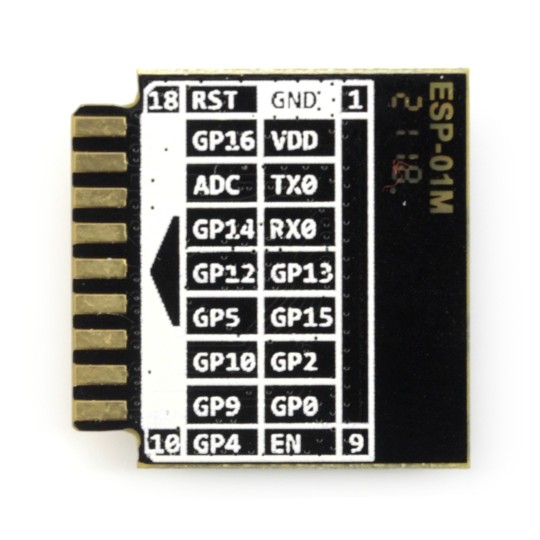 ESP-01M ESP8285 WiFi модуль - 11GPIO, АЦП, антена для друкованої плати