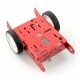 Red chassis 2WD 2-kołowe, metalowe podwozie robota z napędem