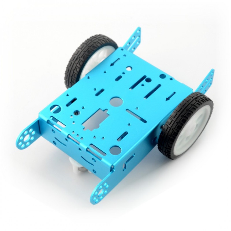 Blue chassis 2WD 2-kołowe, metalowe podwozie robota z napędem