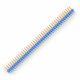 Wtyk goldpin 2x40 prosty raster 2,54mm - niebieski Wtyk goldpin 2x40 prosty raster 2,54mm - niebieski