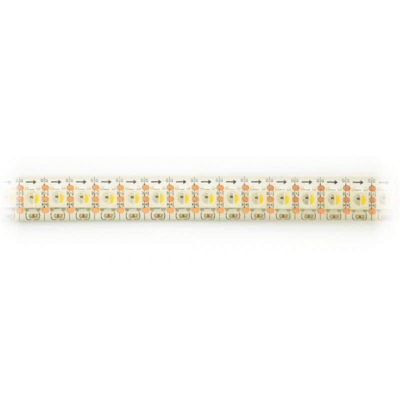 Pasek LED RGBW SK6812 - cyfrowy, adresowany - IP65 144 LED/m, 43,2W/m, 5V - 1m