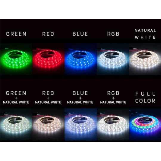 Світлодіодна стрічка SK6812 RGBW - цифрова, адресна - IP65 144 світлодіодів/м, 43,2 Вт/м, 5 В - 1 м
