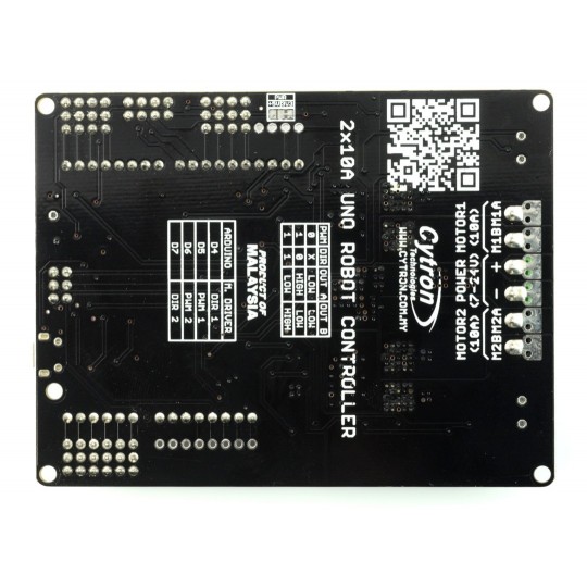 Контролер бойового робота Cytron URC10 ATmega328P + драйвер двигуна 24V/10A - сумісний з Arduino