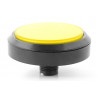 Push button 10cm - żółty - płaski - zdjęcie 2