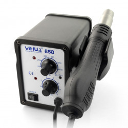 Stacja lutownicza hotair Yihua 858 z wentylatorem w kolbie - 700W