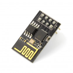 Moduł WiFi ESP-01 ESP8266 - 3 GPIO, PCB antena - BLAC