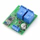 Moduł przekaźników 2 kanały + Bluetooth 4.0 BLE - styki 10A/250V - cewka 5V Moduł przekaźników 2 kanały + Bluetooth 4.0 BLE - styki 10A/250V - cewka 5V