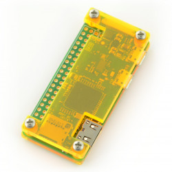 Obudowa Raspberry Pi Zero - Fluo Open - żółta