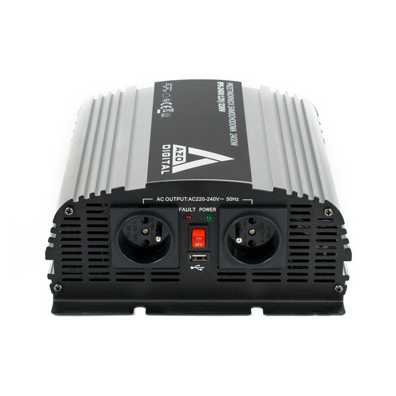 Przetwornica napięcia AZO Digital 12 VDC / 230 VAC IPS-2400 2400W