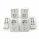 Gniazdo sieciowe Kemot URZ3471 sterowane pilotem - 4 szt. Gniazdo sieciowe Kemot URZ3471 sterowane pilotem - 4 szt.