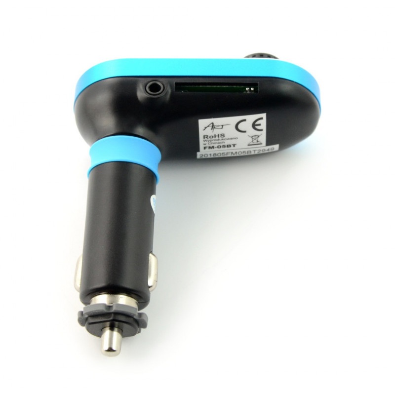 Transmiter samochodowy FM - ART BT-10 - USB, SD, LCD 1,4''