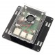 Obudowa Raspberry Pi model 3B+/3B/2B Vesa v2 do montażu na monitor - czarno-przezroczysta + wentylator Obudowa Raspberry Pi model 3B+/3B/2B Vesa v2 do montażu na monitor - czarno-przezroczysta + wentylator