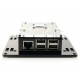 Obudowa Raspberry Pi model 3B+/3B/2B Vesa v2 do montażu na monitor - czarno-przezroczysta + wentylator Obudowa Raspberry Pi model 3B+/3B/2B Vesa v2 do montażu na monitor - czarno-przezroczysta + wentylator