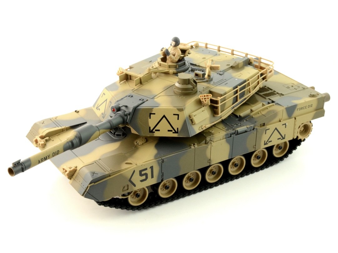 Czołg RC zdalnie sterowany - Abrams M1A2 - 1:24