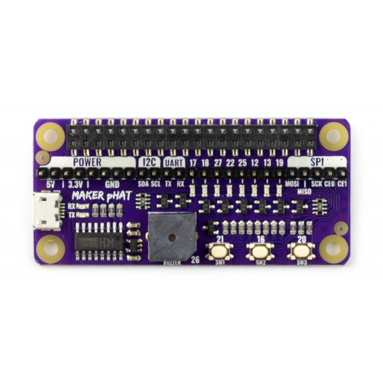 Maker pHAT - GPIO-щит для Raspberry Pi
