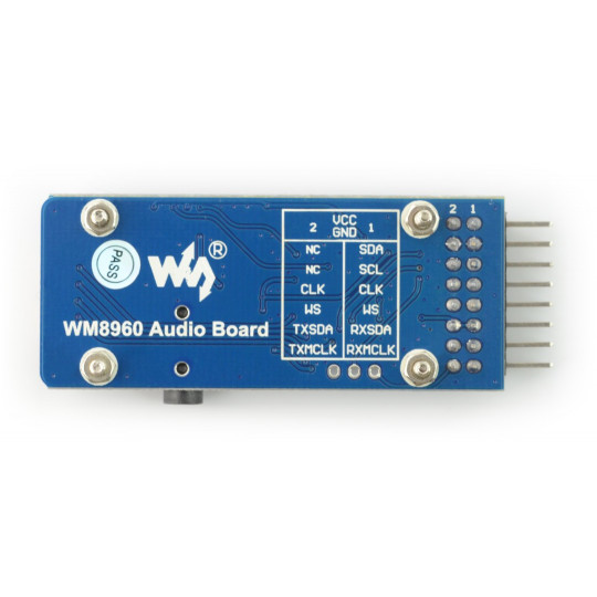 WM8960 - аудіоплеєр I2S I2C - Waveshare 15019