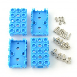 Grove - osłona modułów 1x2 4-pak - niebieska