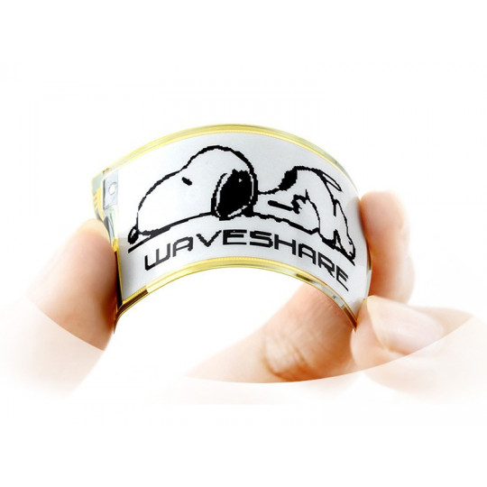 Електронний папір E-Ink (D) 2.13'' 212x104px - гнучкий дисплей - SPI - Waveshare 14986