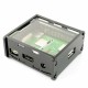 Obudowa Raspberry Pi 3 Model A+ czarno-przeźroczysta pełna Obudowa Raspberry Pi 3 Model A+ czarno-przeźroczysta pełna