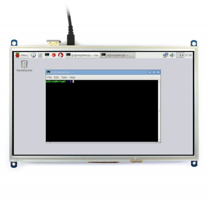 Ekran dotykowy rezystancyjny LCD TFT 10,1'' 1024x600px dla Raspberry Pi 3/2/B+