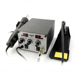 Stacja lutownicza 2w1 hotair i grotowa Accta 301 - 450W