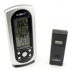 Stacja pogodowa Kemot URZ3255  z czujnikiem zewnętrznym