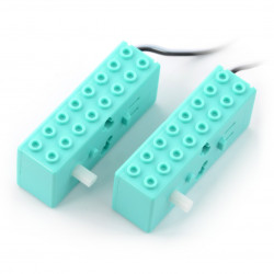 Silnik DC z przekładnią 1:48 6V z pojedynczym wałem - blok - 2 szt.