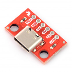 USB typ C 6 pin - złącze do płytki stykowej - SparkFun