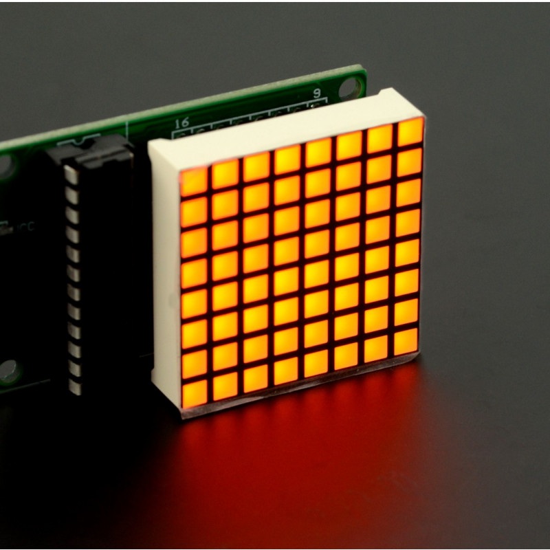 Matryca LED 8x8 1,2''- mała 32x32mm - pomarańczowa