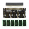PiMoroni Micro Dot pHAT - 6 matryc LED 5x7 - nakładka dla Raspberry Pi - zielona - zdjęcie 3
