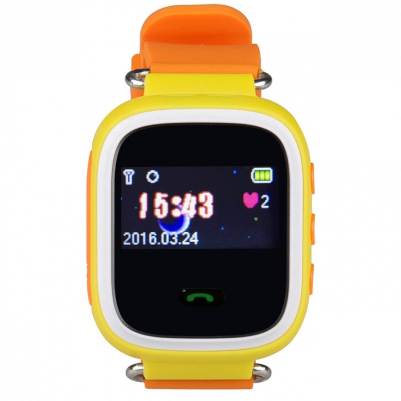 Zegarek dla dzieci z lokalizatorem GPS - pomarańczowy
