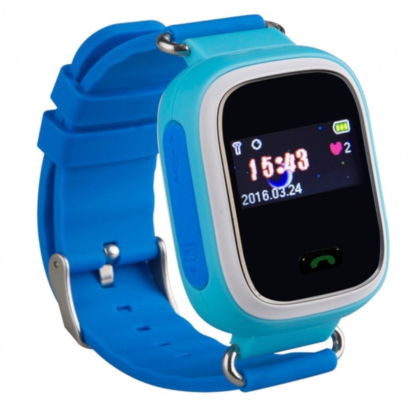 Zegarek dla dzieci z lokalizatorem GPS - niebieski