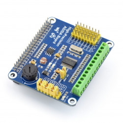 ADS1256/DAC8552 - przetwornik A/C i C/A 24/16-bit SPI - nakładka dla Raspberry Pi - Waveshare 11010