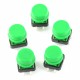 Tact Switch 12x12 mm z nasadką okrągły - czerwony Tact Switch 12x12 mm z nasadką okrągły - czerwony