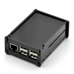 Obudowa Raspberry Pi Model B+ czarna z klapką