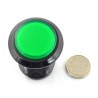 Arcade Push Button 3,3cm - czarny z zielonym podświetleniem - zdjęcie 2