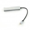 Adapter (HUB) USB typu C na HDMI / USB 3.0 / SD / MicroSD / C port - zdjęcie 1