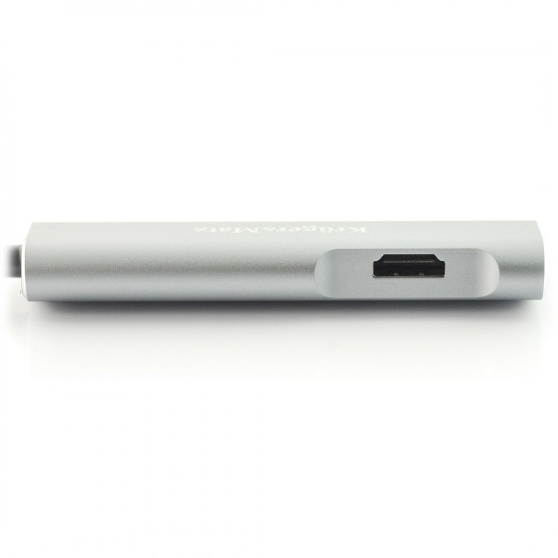 Adapter (HUB) USB typu C na HDMI / USB 3.0 / SD / MicroSD / C port